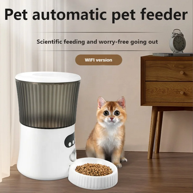 DRESSPET Intelligent Pet Automatic Feeder Self-Service Feeding Machine Dual-Band 5g Network Bluetooth Distribution Network