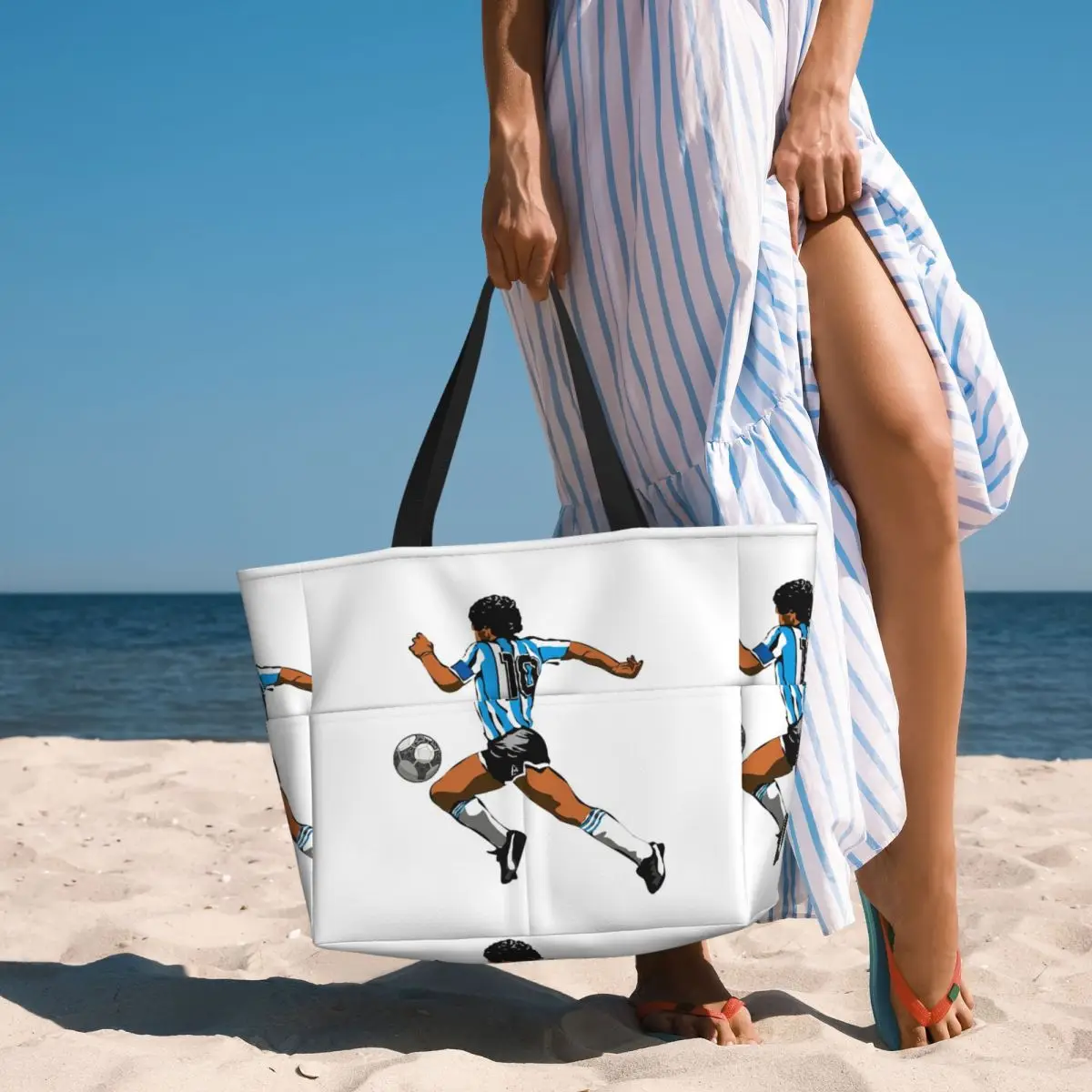 

El Diego_41 Maradona Аргентина Футбол Пляжная большая сумка Спортивная сумка для спортзала Йога Duffle Большая большая сумка Женская дорожная сумка Сумка для фитнеса