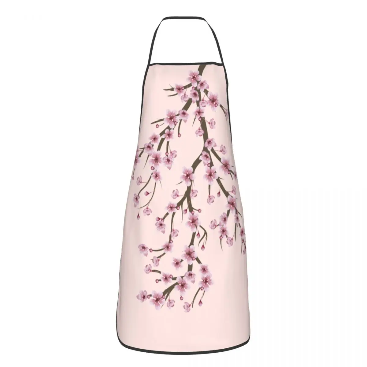 Blooming Sakura Branch Aprons for Men Women Cherry Blossom Japanese Flower Adult Kitchen Chef Bib Tablier Cuisine Cooking Baking