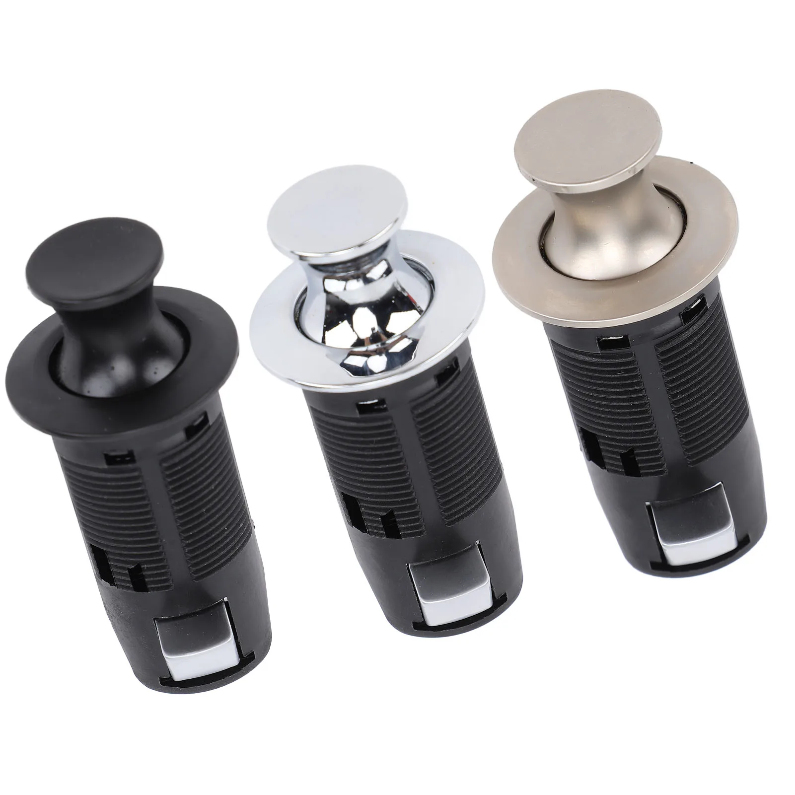 Cabinet Push Button Lock Stylish Look Keyless Cupboard Drawer Push Button Latch Knob for RV Yacht Motorhome Campervan