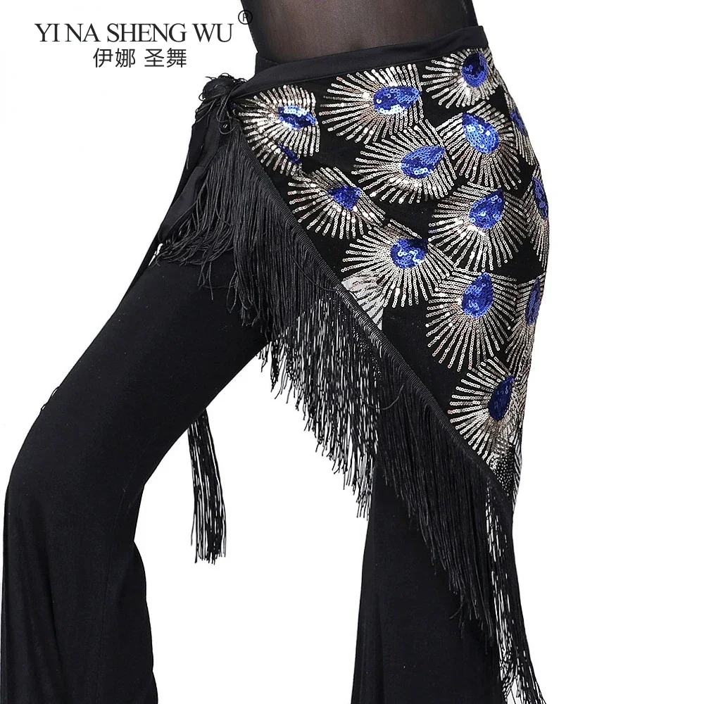 جديد الرقص الشرقي الورك رفع وشاح شرابة الترتر الورك رفع وشاح الرقص الشرقي شرابة شال حزام الرقص أداء الخصر وشاح #3