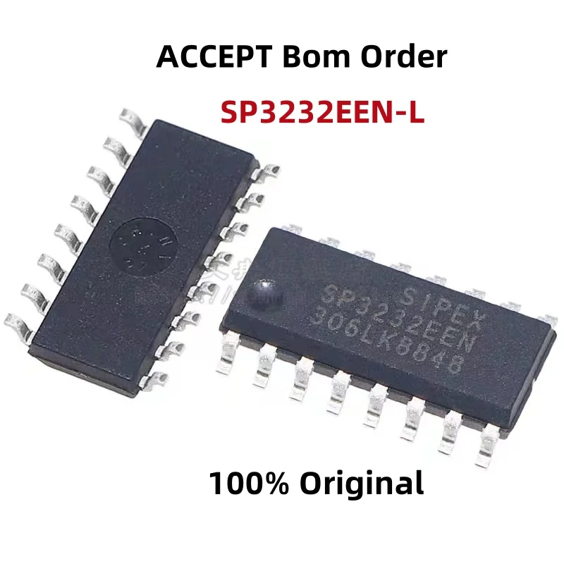 

10PCS 100% New SP3232EEN-L SP232EEN-L SP202EEN-L SOIC-16 Brand New Original Chips ic