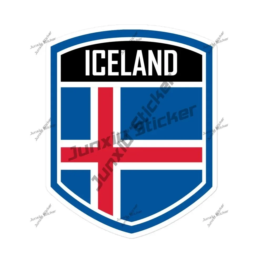 

Iceland Flag Emblem Stickers Perfect for Travelers and Patriotic Icelanders decoration Decal Occlusion Scratch Accessories PVC