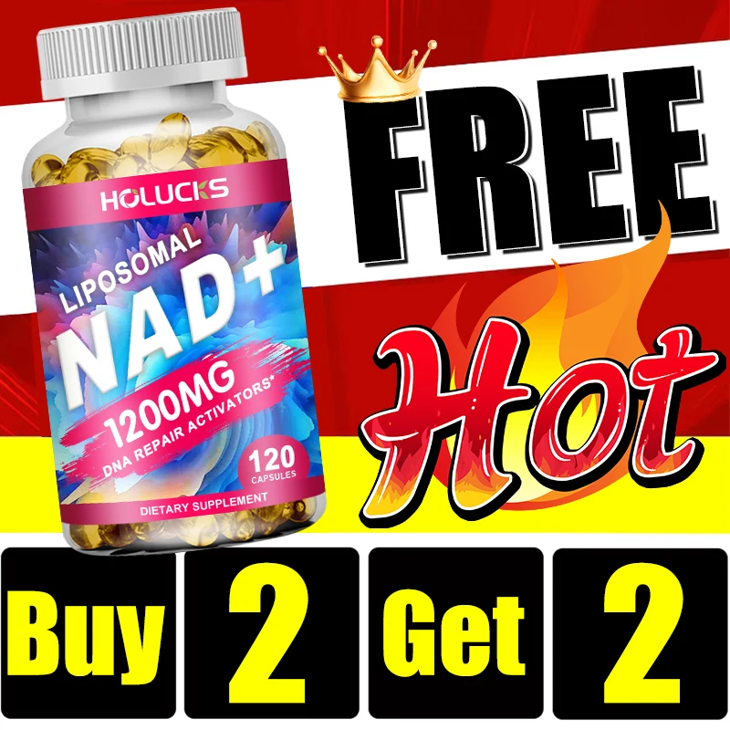 

Купи 2, получи 2 бесплатно! Премиум-добавка NAD+ 1200 мг для здоровья мозга и сердца, антивозрастная, для клеточной энергии, метаболизма, веганская