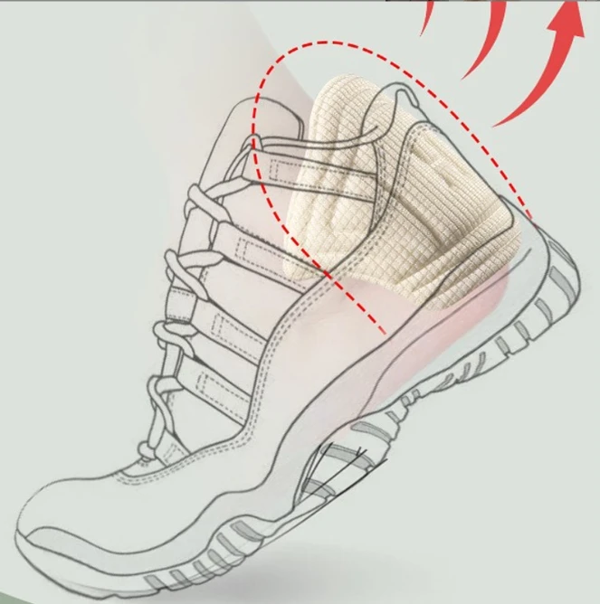 Наклейки на пятку. Защитные пятки. Кроссовки. Усадочные стельки. Противоизносные подушечки для обуви. Регулируемый размер. Вставки для подушек на высоком каблуке.