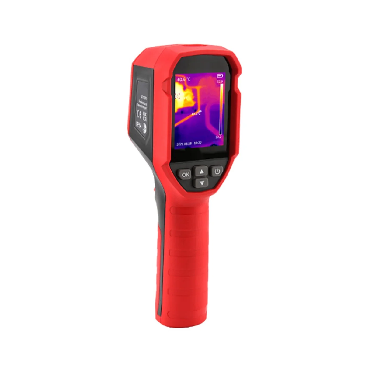 IR Resolution Handheld Thermal Camera 10800 Pixels,25 Hz Refresh Rate Thermal Imager with Laser-Pointer 2.4 Inch Screen