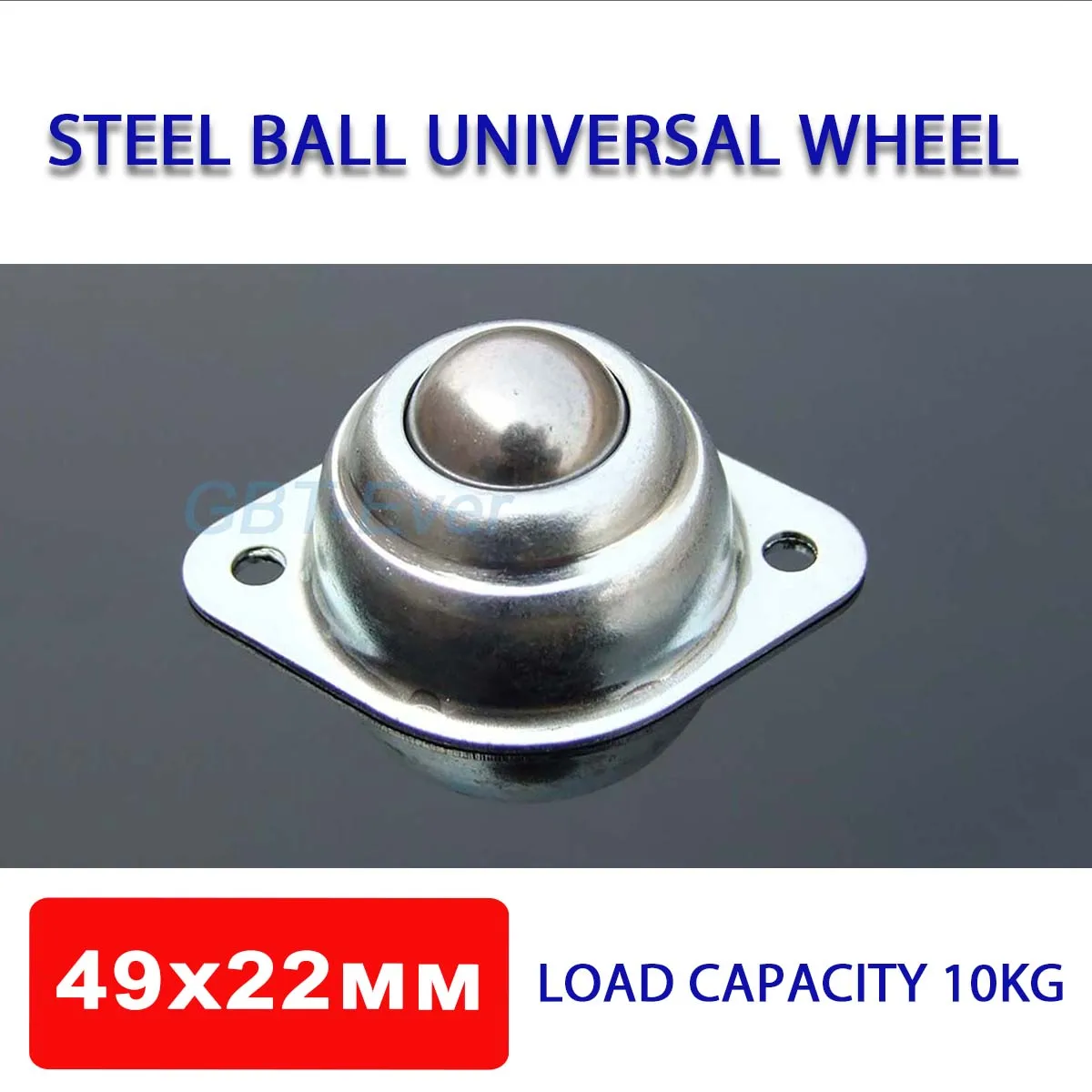 

1~20Pcs Steel Ball Universal Wheel 49x22mm Bullseye Wheel Robot Model Universal Wheel Small Car Wheel DIY Load Capacity 10Kg