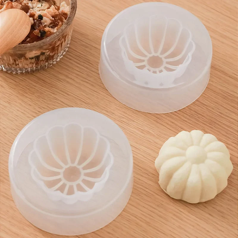 3pcs Handmade Baozi Mold DIY Chinese Baozi Pastry Pie Dumpling Making Mould Household Food Grade Baking Tools Kitchen Gadgets