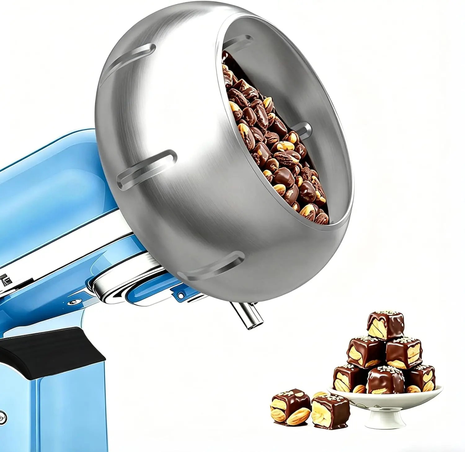 

Chocolate Candy Coating Attachment for Kitchenaid, Compatible with KitchenAid 4.5QT/5QT Tilt-Head Stand Mixer