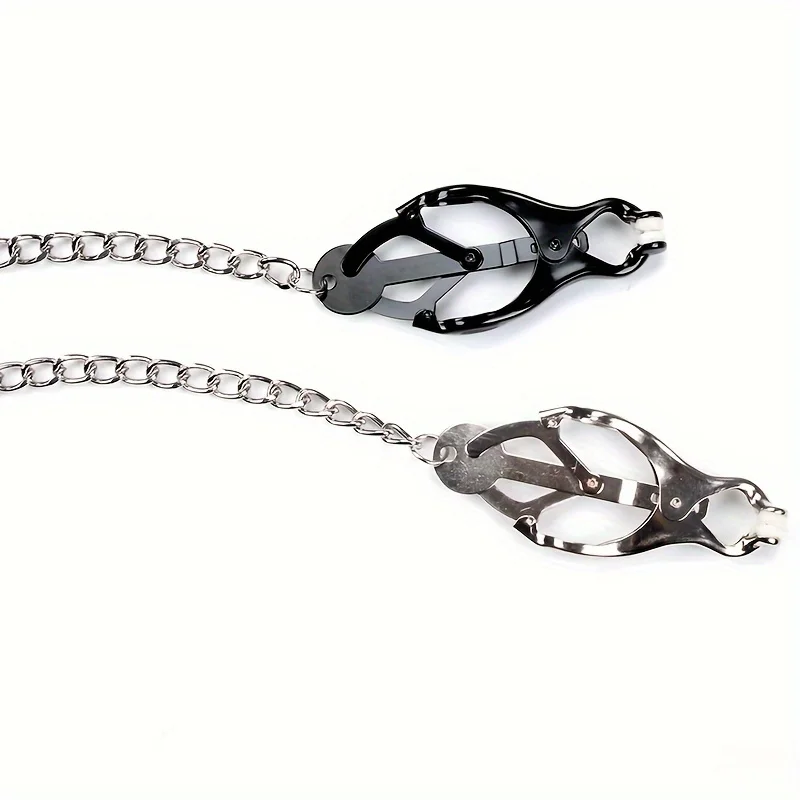 Metalen Vlinder Rond Hoofd Met Ketting Tepel Clip Stimulatie Tepel Clip Bdsm Volwassen Flirten Seksspel Speelgoed Voor Vrouwen En Paar