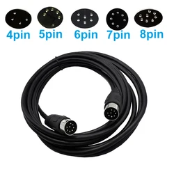 4Pin 5pin 6pin 7 Pin 8pin Din Midi Cable Male to Male Controller Interface Connector Cable 1M 1.5M 3M