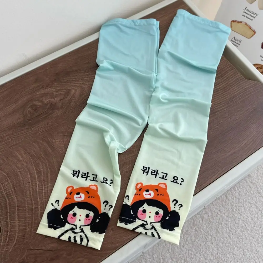 

Driving Summer Cycling Sports Sunscreen For Girl Cartoon Arm Sleeves Ice Silk Sleeve Cooling Sleeves Sun Protection Sleeves