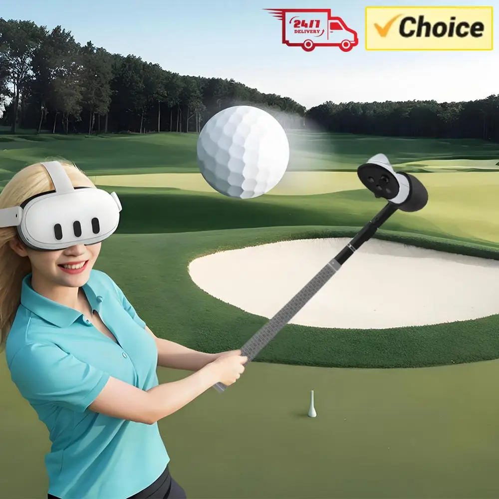 

VR-аксессуар для гольфа: удлинители-контроллеры для гольф-клюшек, реалистичный VR-симулятор гольфа для Meta Quest 3S/Quest 3/Quest 2