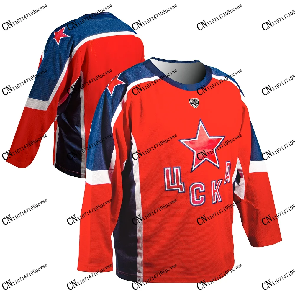 

Футболка HC CSKA Москва 2026-27, новинка, домашняя, с 3D-принтом, с длинным рукавом, для взрослых и детей, унисекс, для фанатов КХЛ, Россия