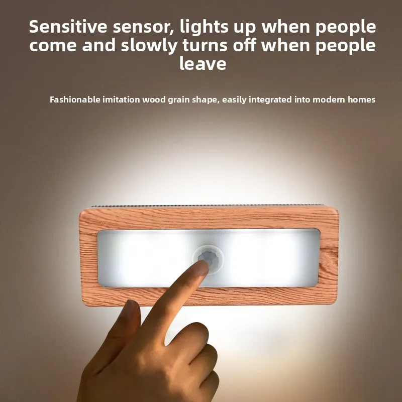 Bedside Sensor Night Light, Smart LED Motion Activated Lamp for Hallway, Cabinet & Home Use