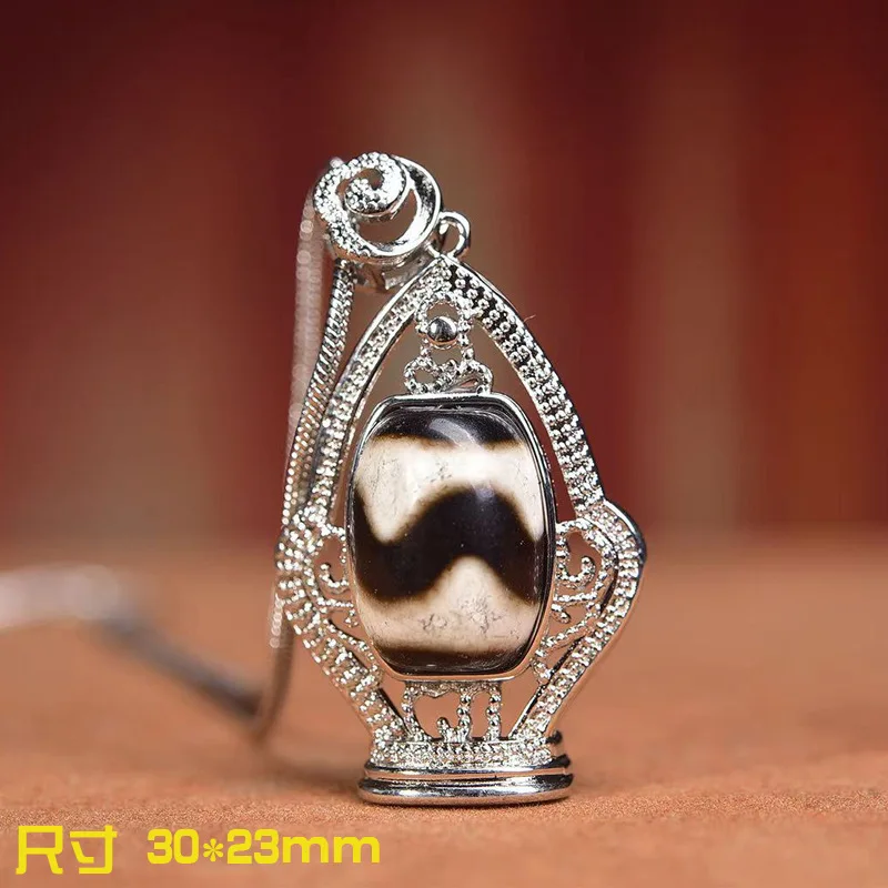 Naszyjnik z zawieszką z naturalnego agatu i tygrysiego oka z zapięciem, prosty i stylowy naszyjnik unisex.