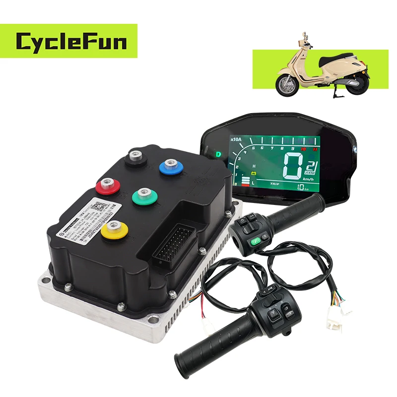 

FarDriver Phase 360A ND72360 3000W Controller DC 190A BLDC With DKD Speedometer and T08 Combination Switch For Electric Scooter