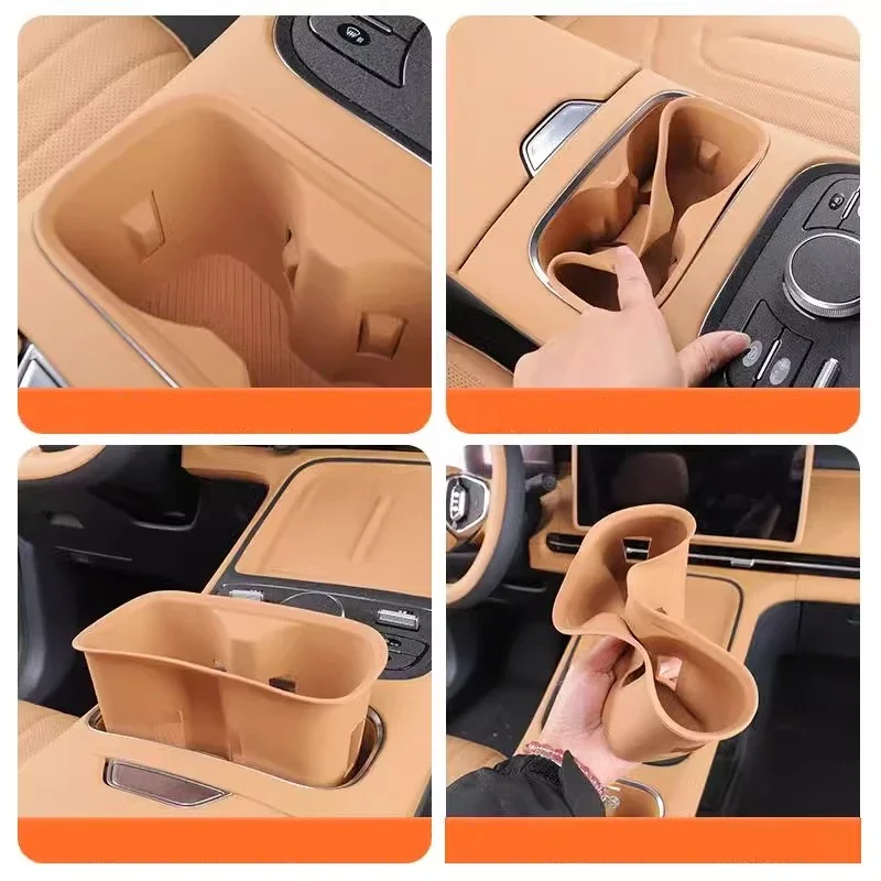 

Защитный чехол для подстаканника Central Control, силиконовая защитная накладка для подстаканника для GEELY GALAXY STARSHIP 7 EM-i, автомобильные аксессуары