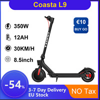 COASTA L9 Electric Scooter Escooter Electric Kick Scooter 30KM/H 12AH 8.5Inch Solid Tire Folding 350W APP Smart Electric Scooter