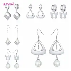New Arrivals Genuine 925 Silver  Earrings Multiple Models Option Latest Fashion Jewelry Gift For Women Girls Wholesale