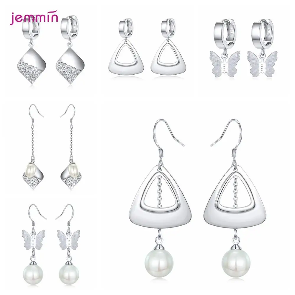 New Arrivals Genuine 925 Silver  Earrings Multiple Models Option Latest Fashion Jewelry Gift For Women Girls Wholesale