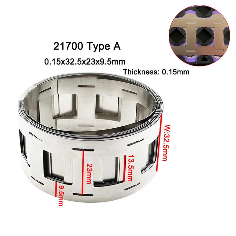 Imagem -03 - Bateria de Lítio de Aço Niquelado 18650 21700 Tira de Cobre da Soldadura t2 Baterias Li-ion 1m 2m 015x27 mm 2p