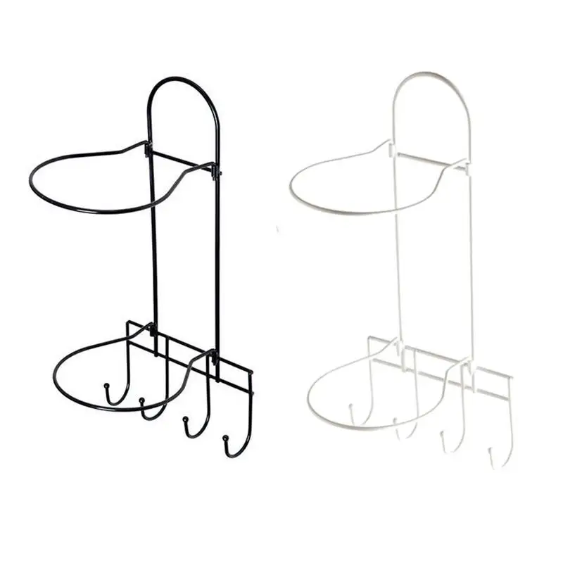 

Basketball Wall Holder 2 Layer Ball Rack Wall Mounted Basketball Holder Space Saving Storage Shelf Steel Sports Equipment Organi