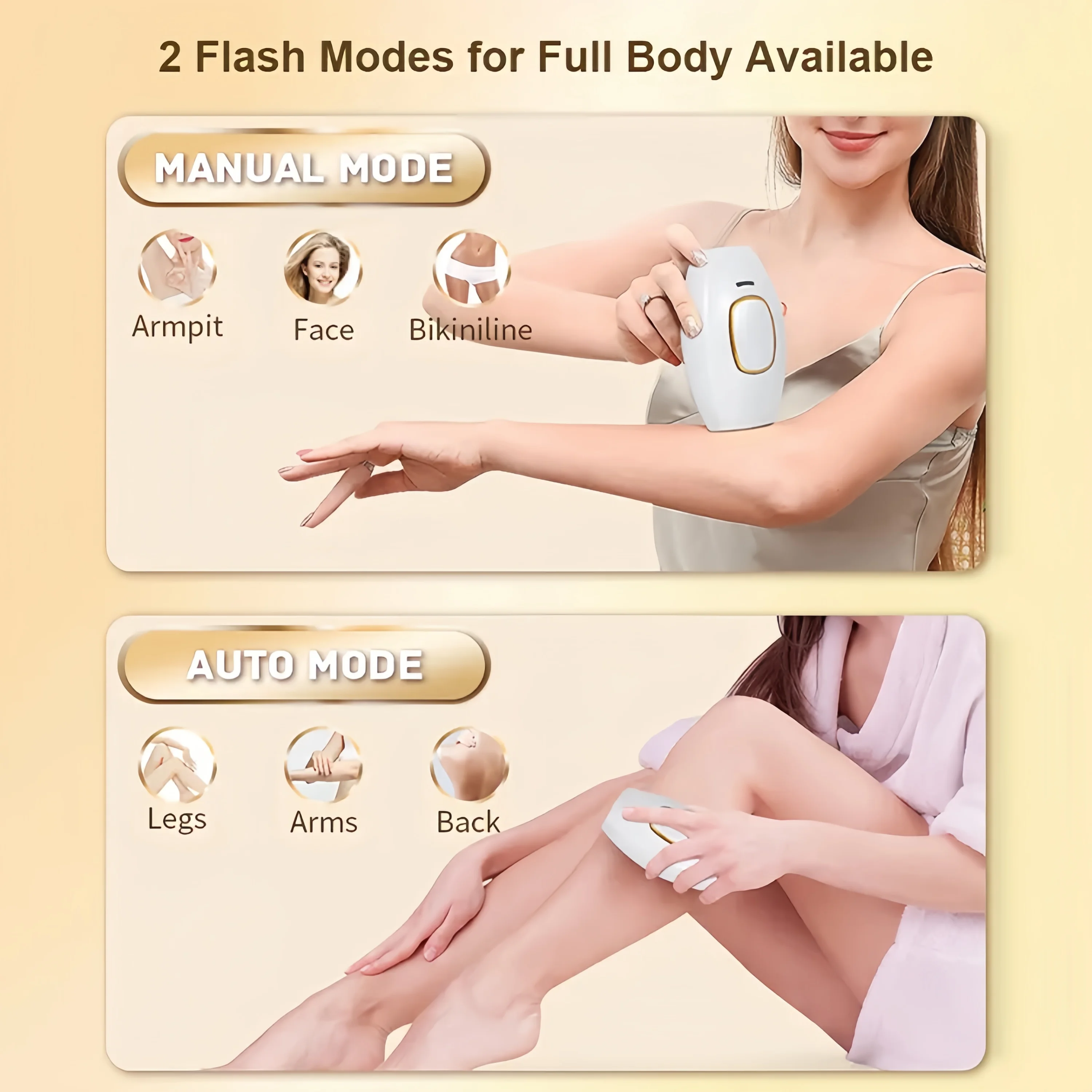Swoson Professionele Permanente Laser Depilator Body Bikini IPL Ontharing Handset Thuisgebruik voor dames en heren