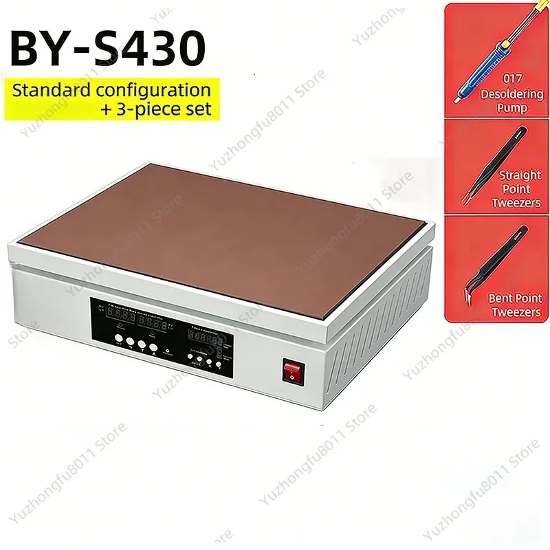 0-400℃ Heating Preheating Station 400x300mm Hot Plate for Cellphone LCD Touch Screen Maintenance