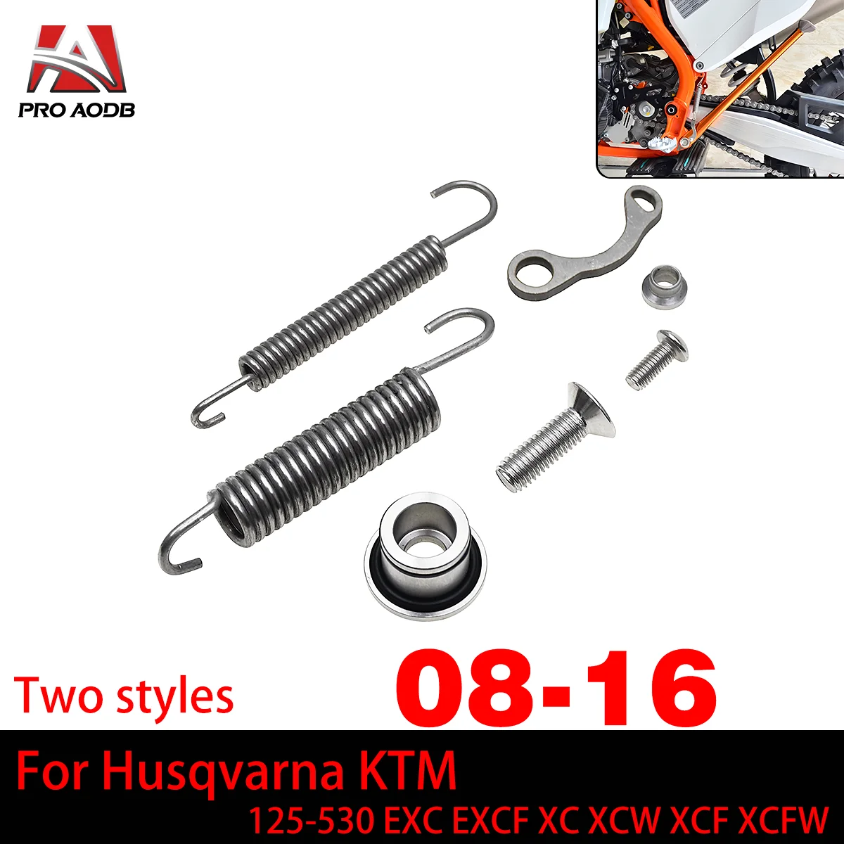 

Motorcycle Kickstand Side Stand Spring Kit For KTM EXC EXCF XC XCF XCW XCFW 125 250 300 350 450 500 530 Six days TPI 2008-2023