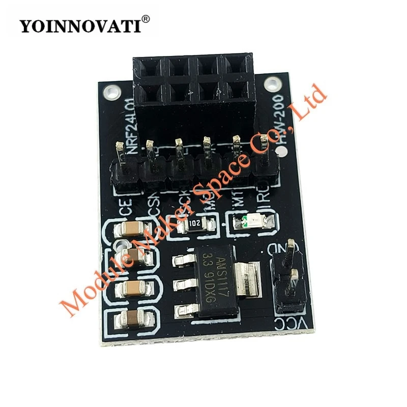 NRF24L01 Wireless Adapter Module 3.3V New Socket Adapter Plate Board for 8Pin for arduino Robot Car 24L01 Wireless Module