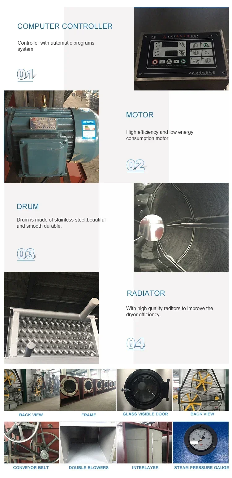 Waschmaschine und Trockner 120 kg kommerziell