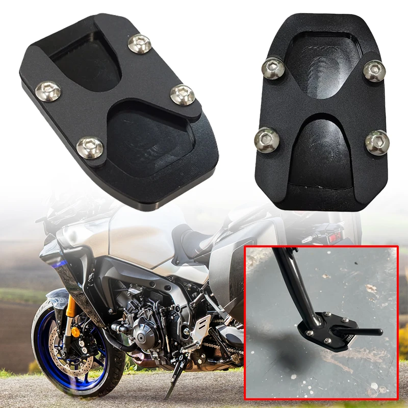 

Fit For YAMAHA MT-09 MT09 SP XSR900 Tracer 9 GT 2021-2024 2023 Support Extension Motorcycle Foot Side Stand Enlarger Plate Pad