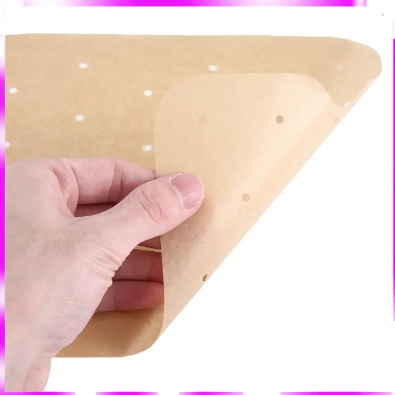 

N98R 100Pcs Air Fryer Paper Air Hole Air Fryer Parchment Paper Liners For Ninja Foodi Smart FG551 Air Fryer Accessories