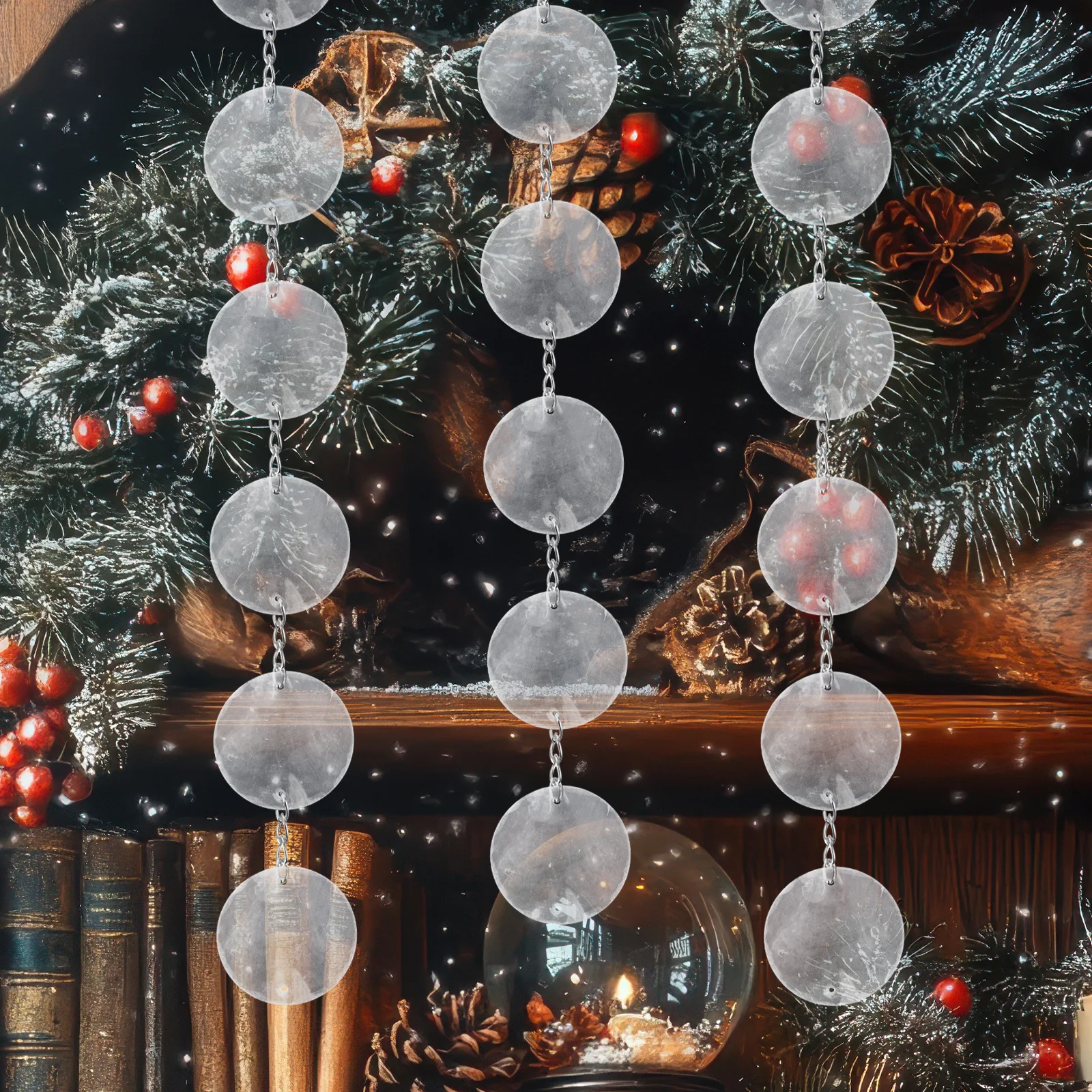 

100pcs Shell Pieces Flat Round Beads For Diy Jewelry Making Wind Chime Craft Pendant Earring Embellishment Beading Supplies