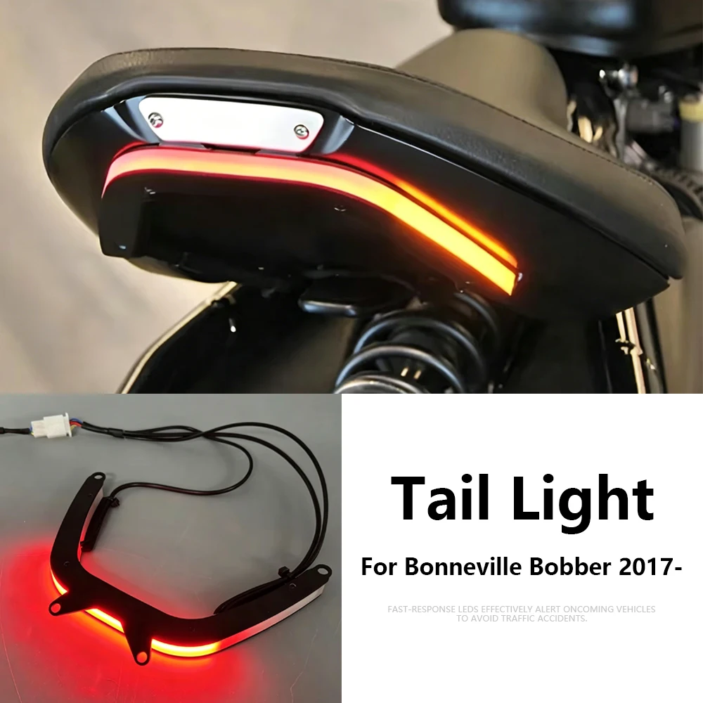

Tail Light Brake Turn Signal LED Rear Lamp Stop Light Motorcycle For Bonneville Bobber (2017-) Bobber Black (2018 2019 2020)