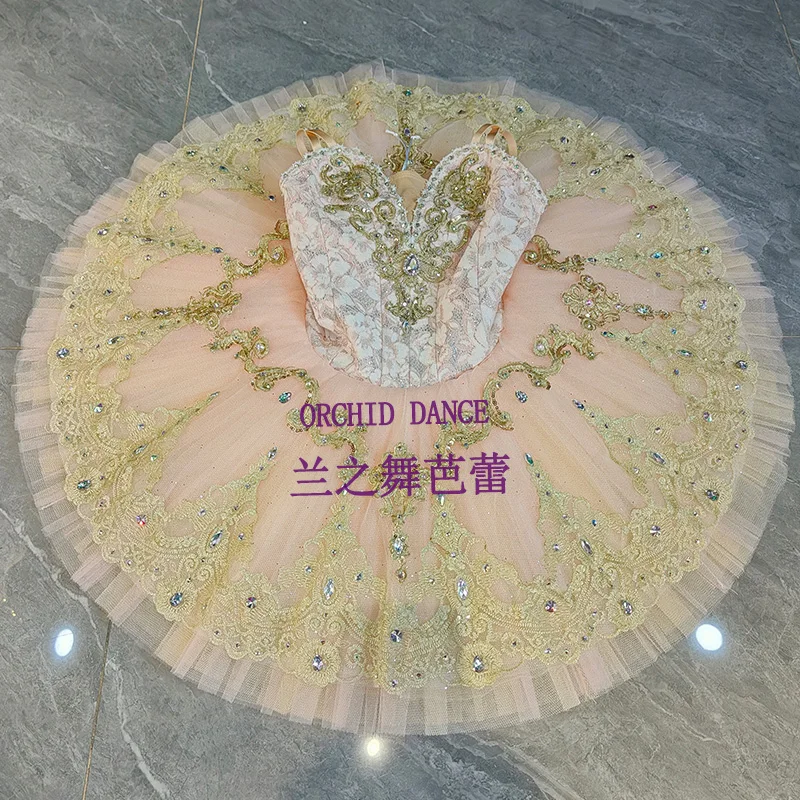 BT2507134 Profissional Tamanho Personalizado Cor Personalizado Crianças Meninas Mulheres Adulto Creme Ballet Tutu Trajes