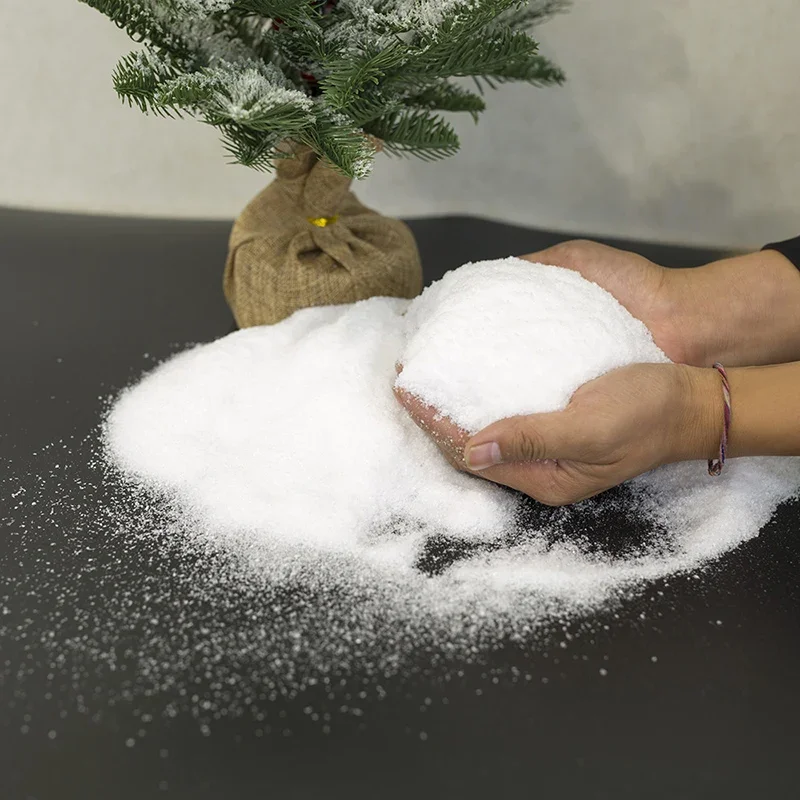 Artificial Drifting Snow Powder Frozen Party Snow Queen Christmas Party Decoration Fluffy Fake Snowflakes Winter Decoration view 5