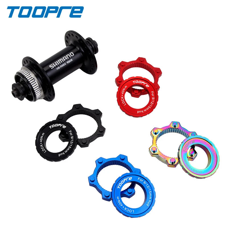 Toopre Bicycle Centerlock To 6-Hole Adapter Mountain Bike Hub Center Lock Conversion 6 Bolt Disc Brake Rotor Bike Accessoires