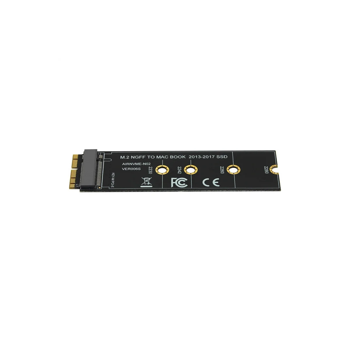 Cartão adaptador para MacBook Air Pro, Kit SSD M.2 NVME, AHCI, MacBook 2013-2017, A1465, A1466, A1398, A1502