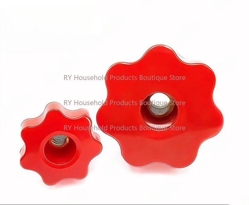 M4 M5 M6 M8 M10 M12 M16 Plum Hand Tighten Nuts Handle Thread Mechanical Black Thumb Nuts Clamping Knob Manual Nuts Perforated