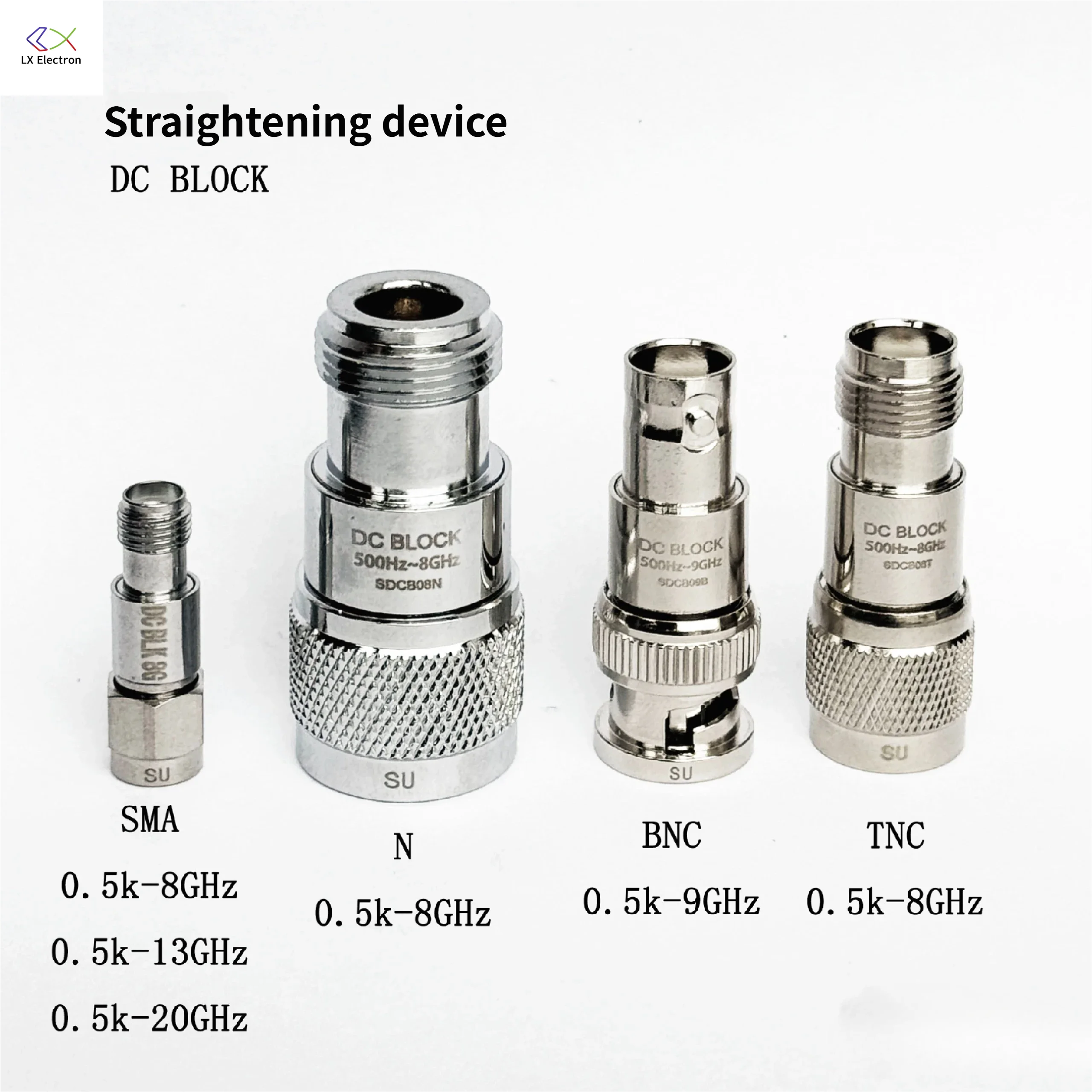 1pcs-2pcs RF Isolator DC-Block; 1k-8G, 13G, 18G; SMA/N/BNC/TNC; Blocking Voltage: 50V