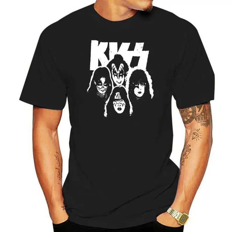 Kiss Band Rocks T-Shirt heavy metal hard rock Official M XL NWT fashion brand men t-shirts humor t-shirt casual tee tops