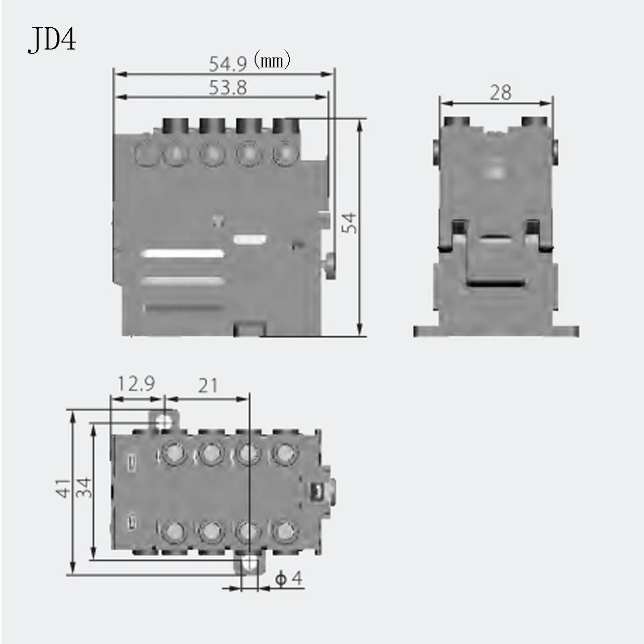 KEDU JD4 8Pins 230V 50Hz 16A Electric Relay 3NO with Power Failure and Undervoltage Protection Function