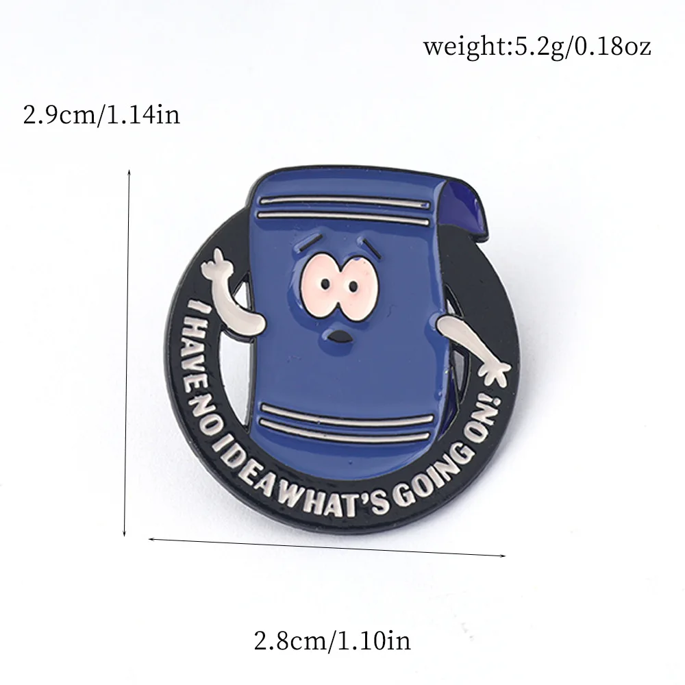 Comedy Cartoon Anime Enamel Pins Custom Fantastic Towel Brooches Lapel Badges Funny Jewelry Gift for Friends image 6