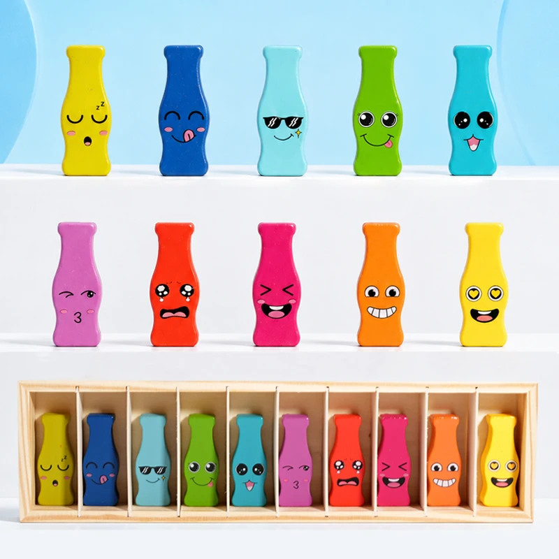Guess Bottle Face Matching Game, Fun Battle Board Game, Improve Kids Observation Focus Memory, Parent-Child Interactive Toy