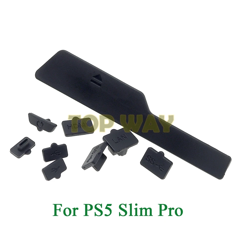 

20sets Silicone Dust Plugs Set For PS5 Pro Slim USB Interface Anti-dust Cover Dustproof Plug For PlayStation 5 Slim/Pro Console