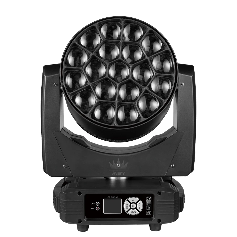 0 Tax 8Pcs 19x40W RGBW LED Spotlight Wash/Zoom Professional DJ/Bar Lighting Big Bee Eye Moving Head dj disco strobe stage lights