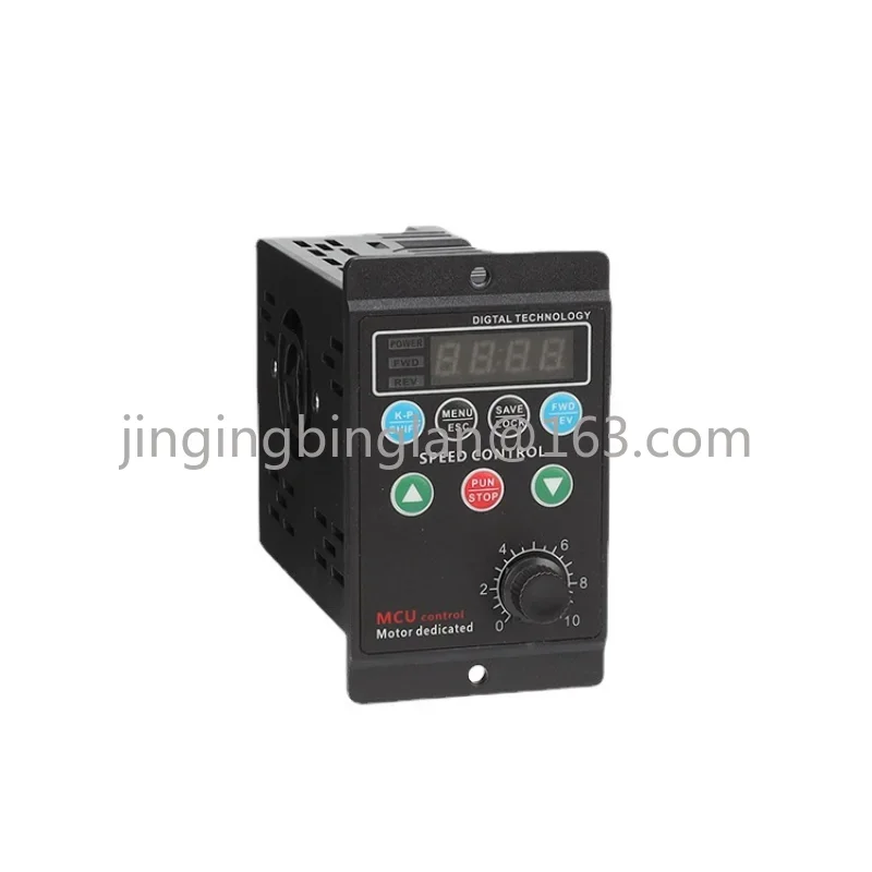 AC220 small simple three-phase motor vector frequency conversion precision speed control electronic controller T13-750W-12-H