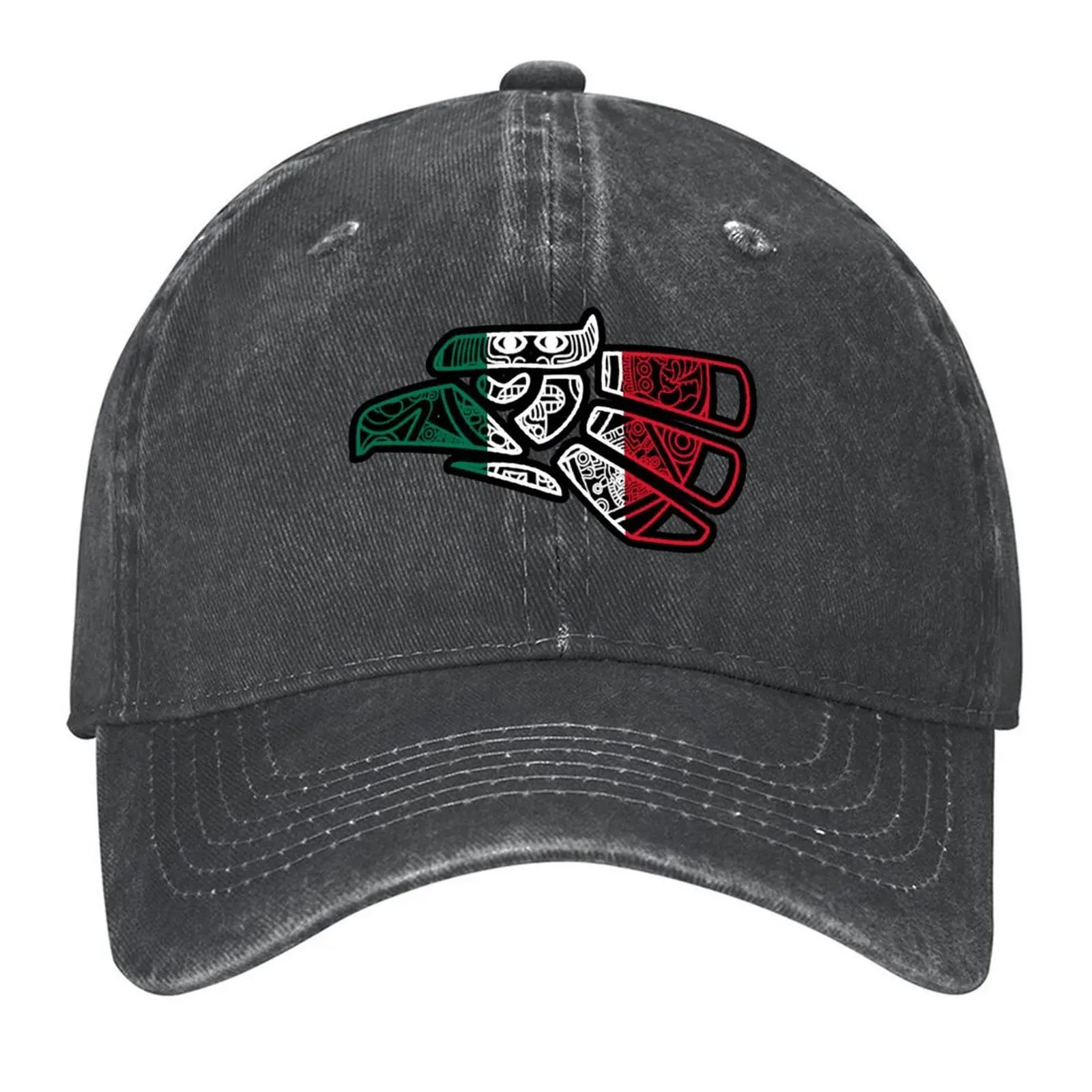 

Hecho En Mexico Aztec Calendar Mexican Eagle Baseball Cap Icon Military Cap Man Sunscreen Mens Caps Women's